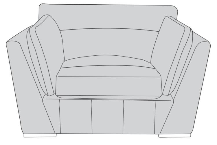 Buoyant Phoenix Leather Snuggler Love Chair