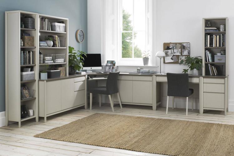 Bentley Designs - Bergen Grey Washed Oak & Soft Grey Living, Dining & Office Room Furniture 