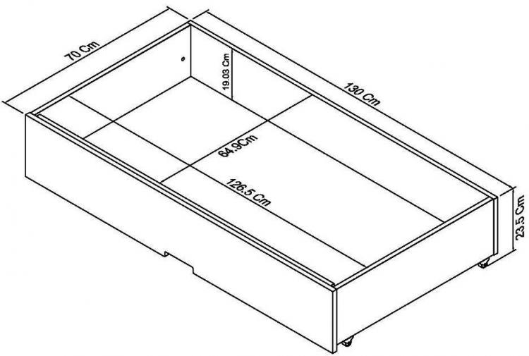 Bentley Designs Ashby Soft Grey Underbed Drawer