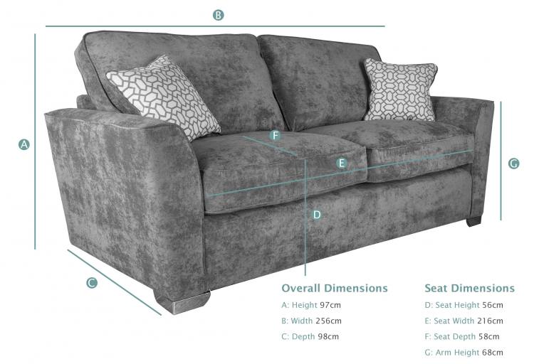 Buoyant Fantasia 4 Seater Modular Standard Back Sofa dimensions