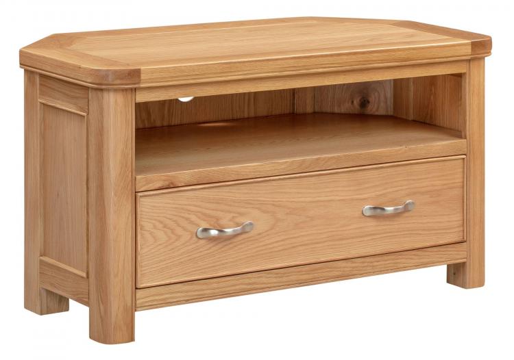 Bakewell Oak Corner TV Unit