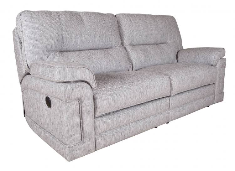 Angled view of manual sofa 