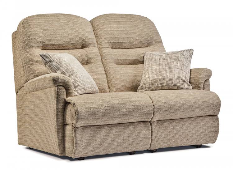 Petite size sofa shown in Tuscany Oyster with optional scatter cushions