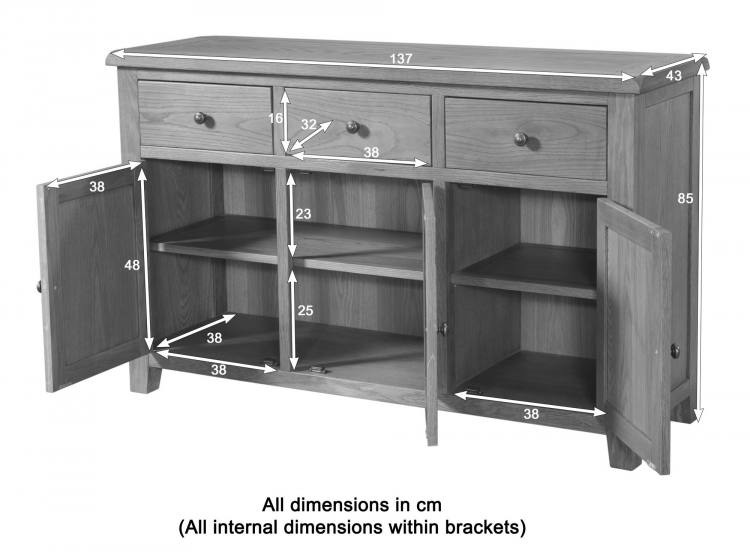 Telford 3 Door Sideboard