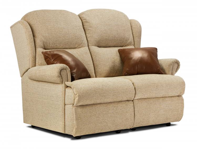 Pictured in Finsbury Oatmeal with optional leather scatter cushions (sold seperately)