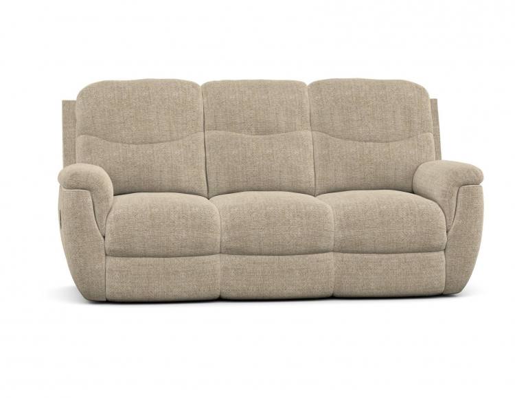 Jones 3 Seater sofa shown in Larry Patchwork Mink fabric 