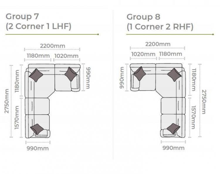 Sofa Group options 7 & 8 