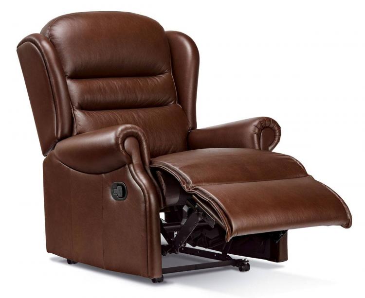 sherborne ashford leather standard reclining chair