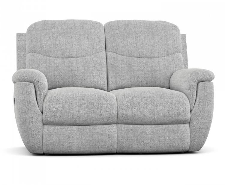 Jones 2 seater power sofa shown in Larry Patchwork Silver 