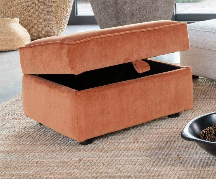Alstons Storage stool shown in fabric 3644 