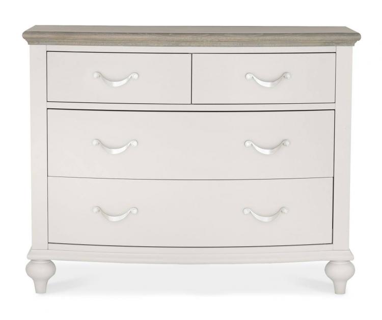 Bentley Designs - Montreux Grey Washed Oak & Soft Grey 2+2 Drawer Chest