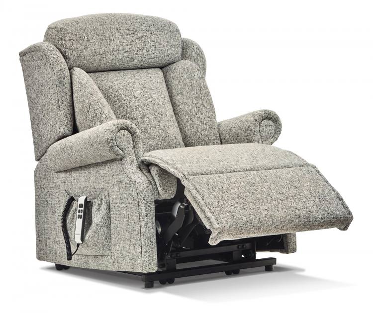 Cartmel Petite Riser Recliner chair in Carolina Zinc fabric 