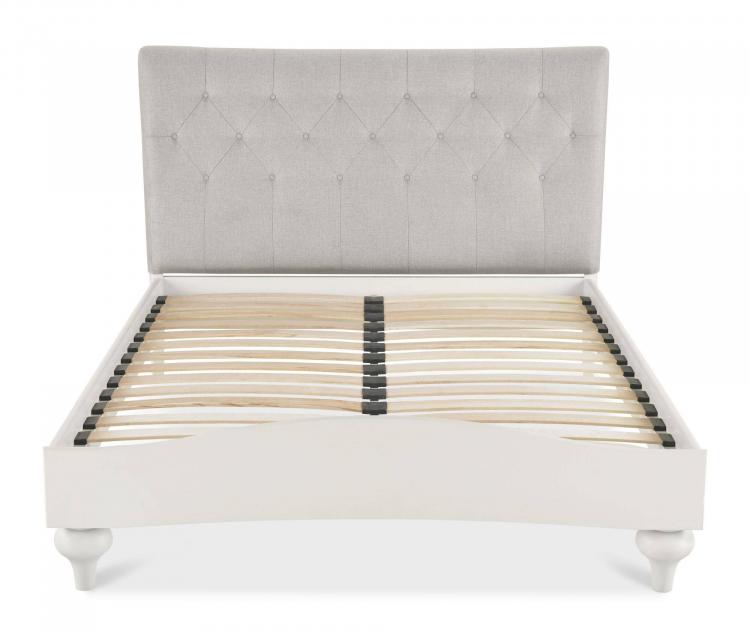 Bentley Designs - Montreux Soft Grey Upholstered Double Wooden Bedstead