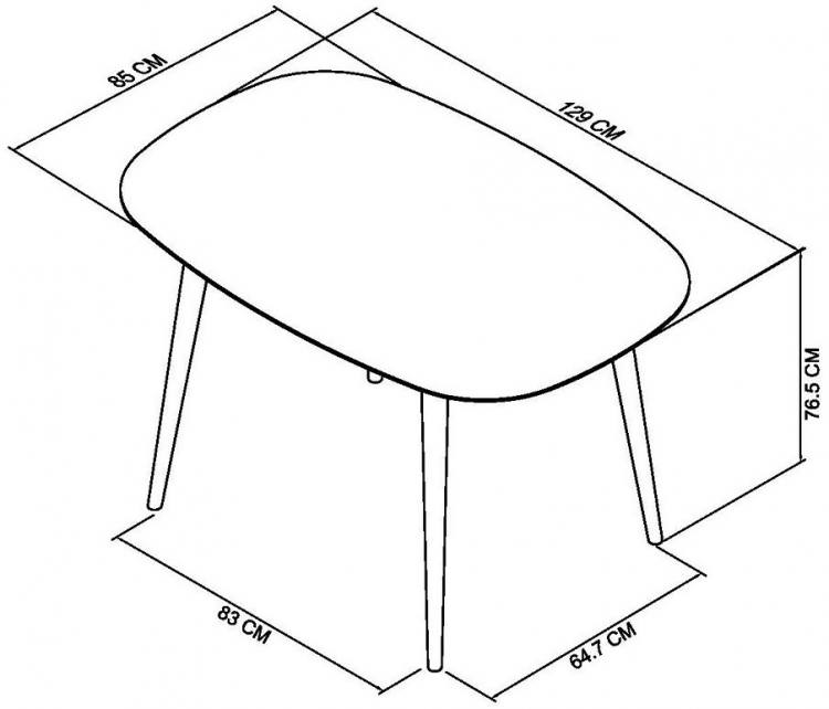 Bentley Designs Dansk Scandi Oak 4 Seater Table Measurements 