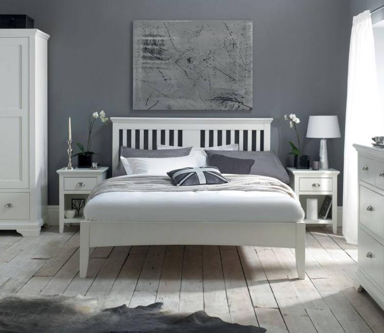 Bentley Hampstead White Double Bedstead