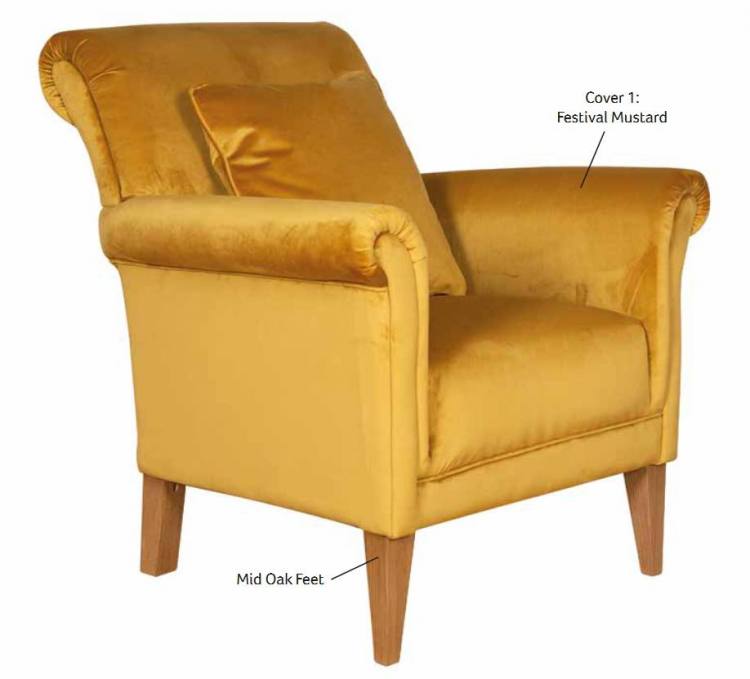 Chair pictured in Festival Mustard 