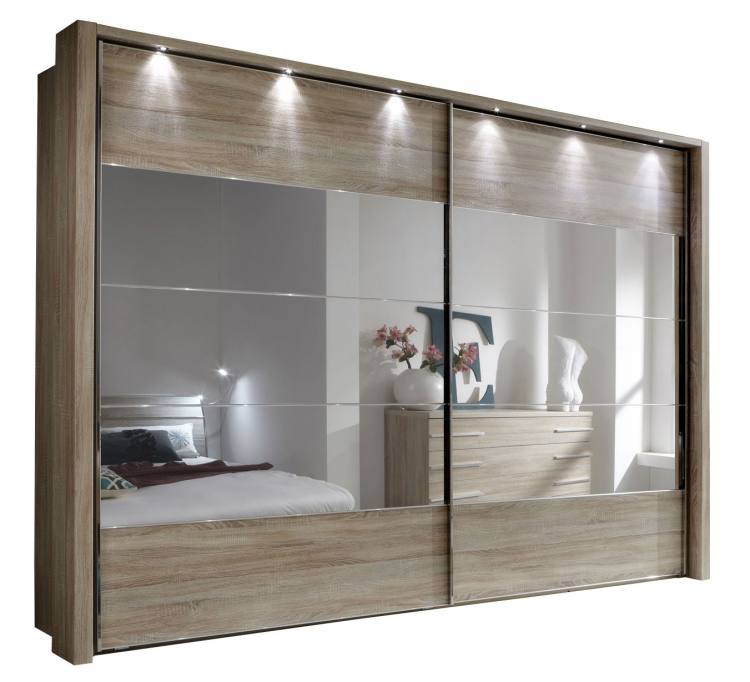 Pictured in Light Rustic Oak with Mirror highlights in rows 2, 3 & 4. Passe-partout frame with lights sold separately