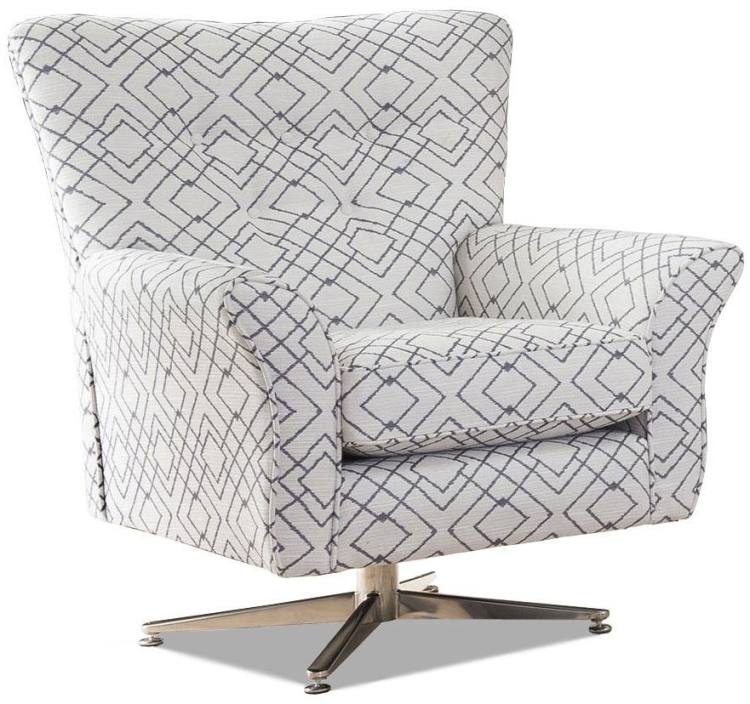 Alstons Memphis swivel chair pictured in fabric 7115
