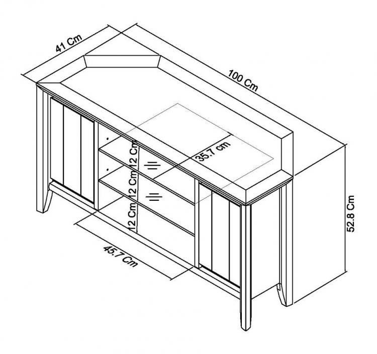 Bentley Designs - Bergen Oak Corner Entertainment Unit 8101-23