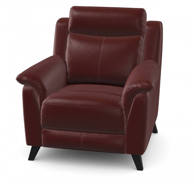 Kenzie chair in Mezzo Wine leather 