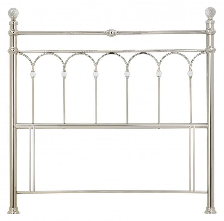Bentley Krystal Shiny Nickel Double headboard