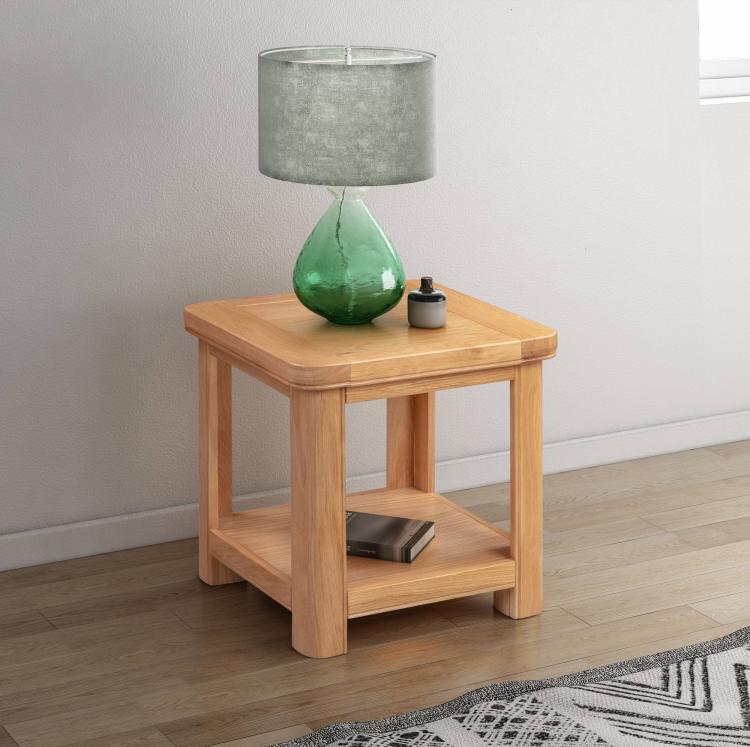 Bakewell Oak Lamp Table