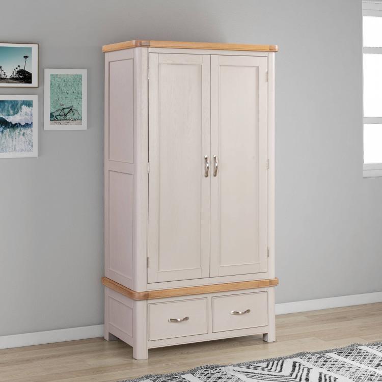 Bakewell Painted Double Wardrobe with Drawers