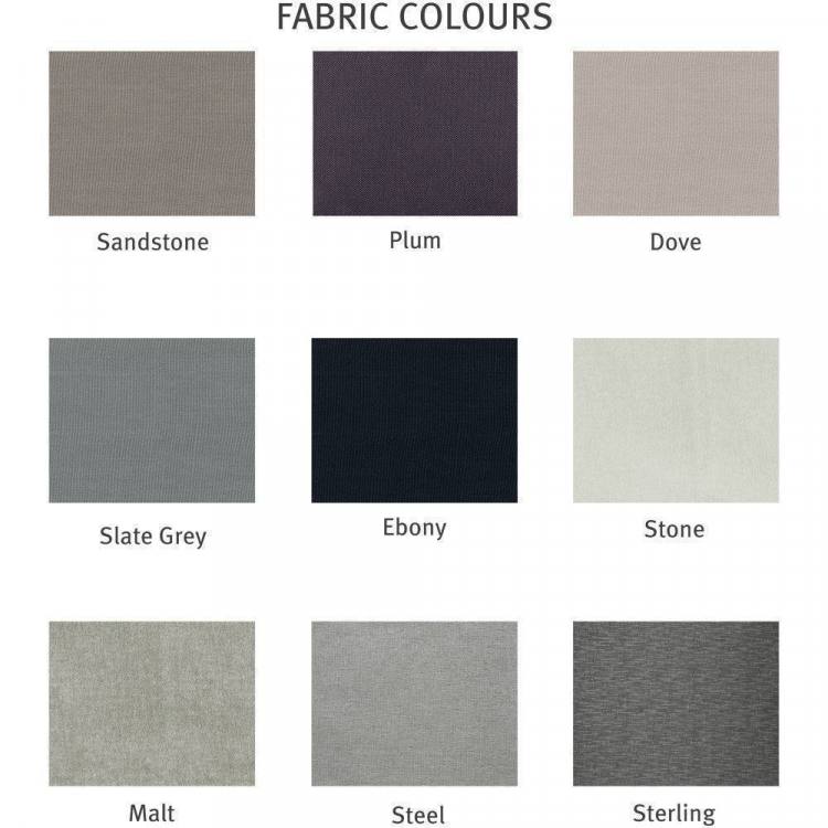 Choose from 9 fabrics