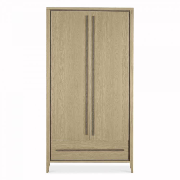 Bentley Designs Rimini Aged Oak & Wathered Oak Double Wardrobe