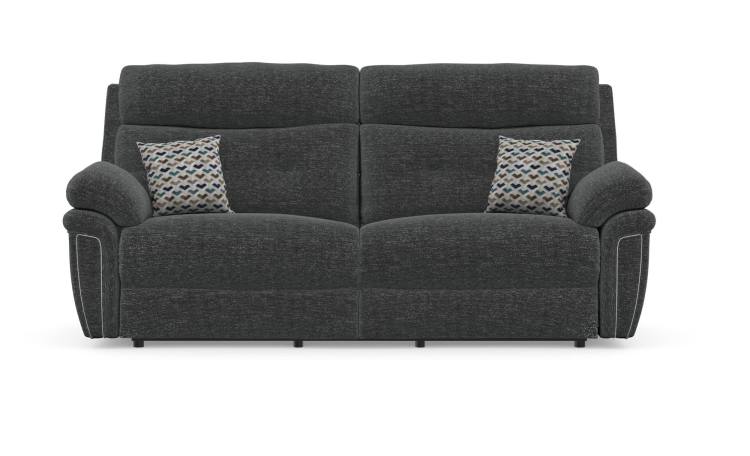 Standard 3 seater sofa shown in Iona Black fabric 