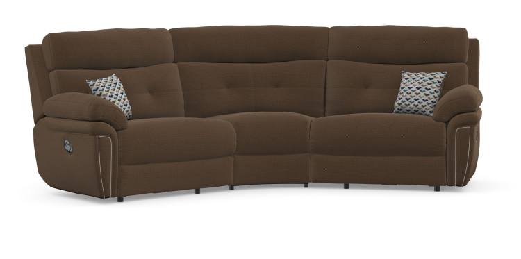 Sofa shown in Alexander Park Plain Coco fabric with Bruno Cobalt scatter cushions 