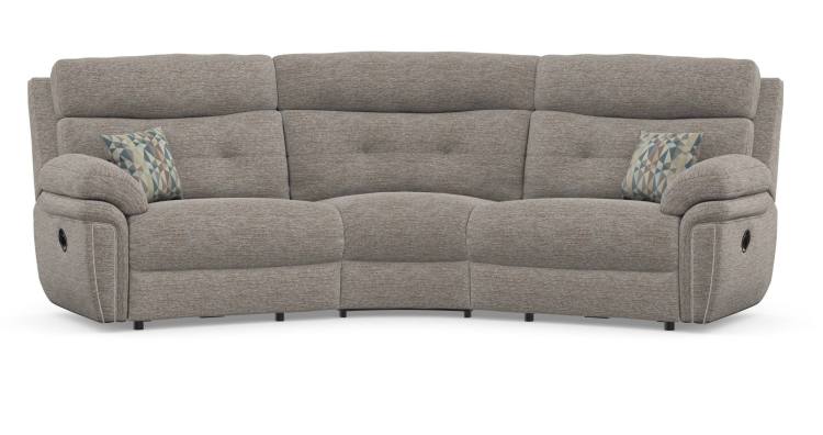 Sofa shown in Iona Caramel fabric with Silvano Earth scatter cushions 