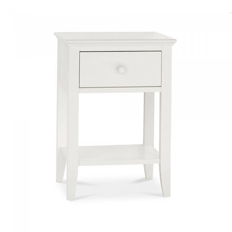 Bentley Designs - Ashby White 1 Drawer Nightstand