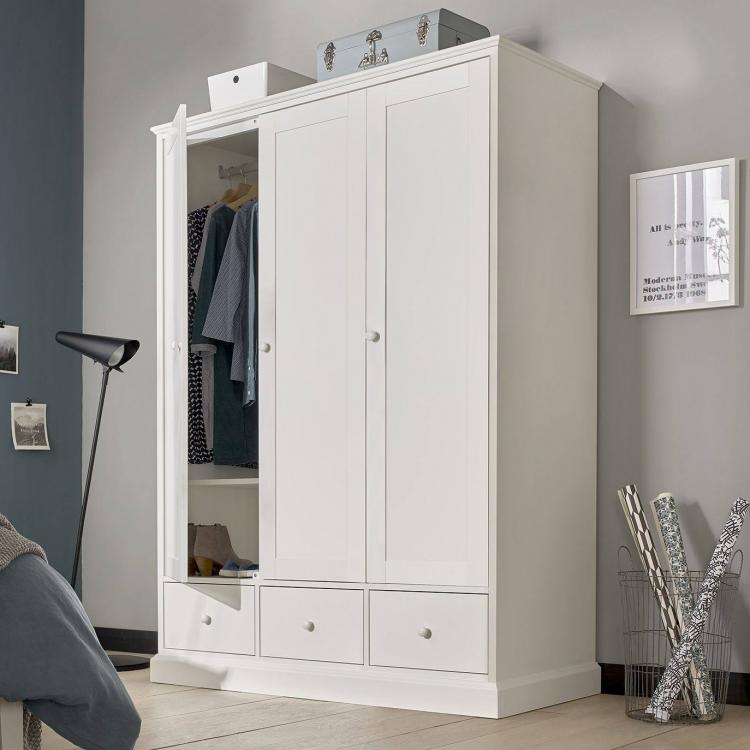 Bentley Designs Ashby White Triple Wardrobe