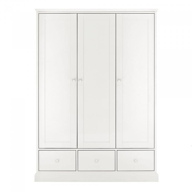 Bentley Designs Ashby White Triple Wardrobe