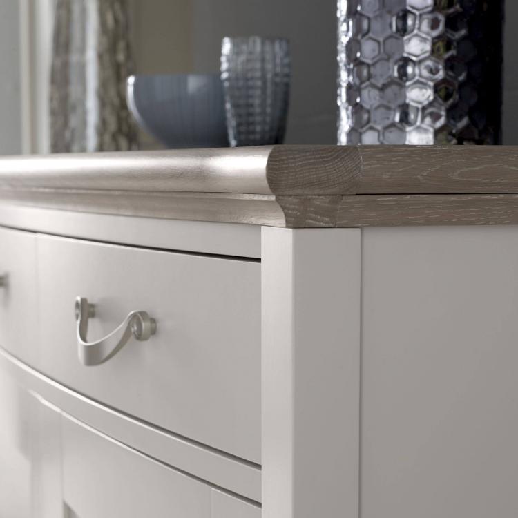 Bentley Designs Montreux Grey Washed Oak & Soft Grey Wide Sideboard