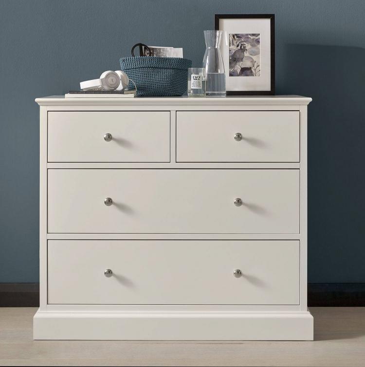 Bentley Designs - Ashby White 2+2 Drawer Chest