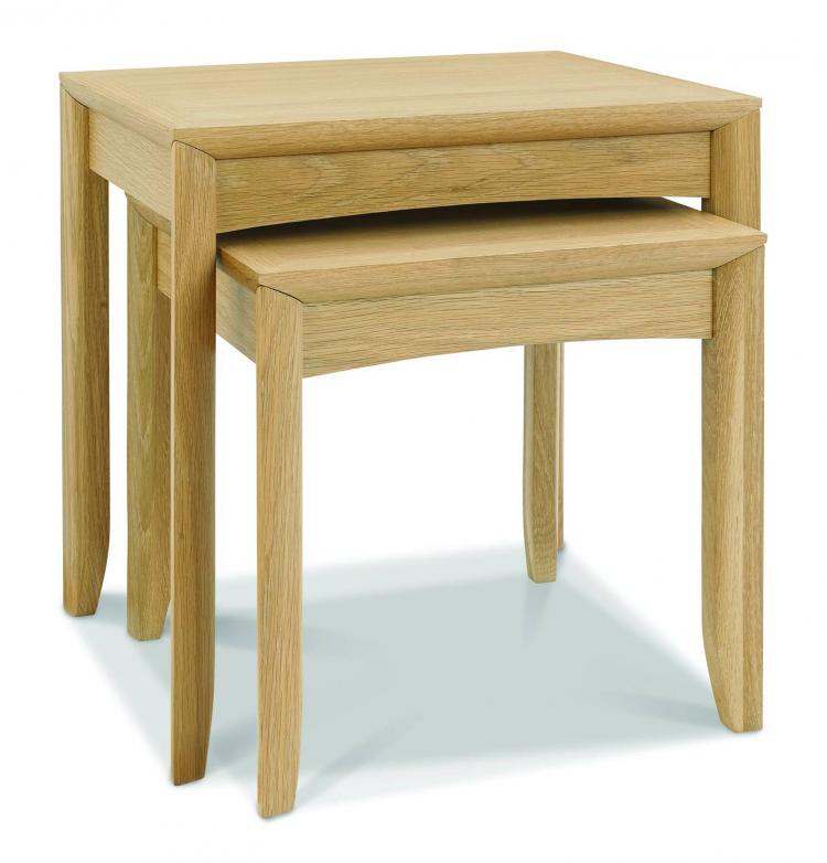 Bentley Designs - Bergen Oak Nest of Lamp Tables  8101-07