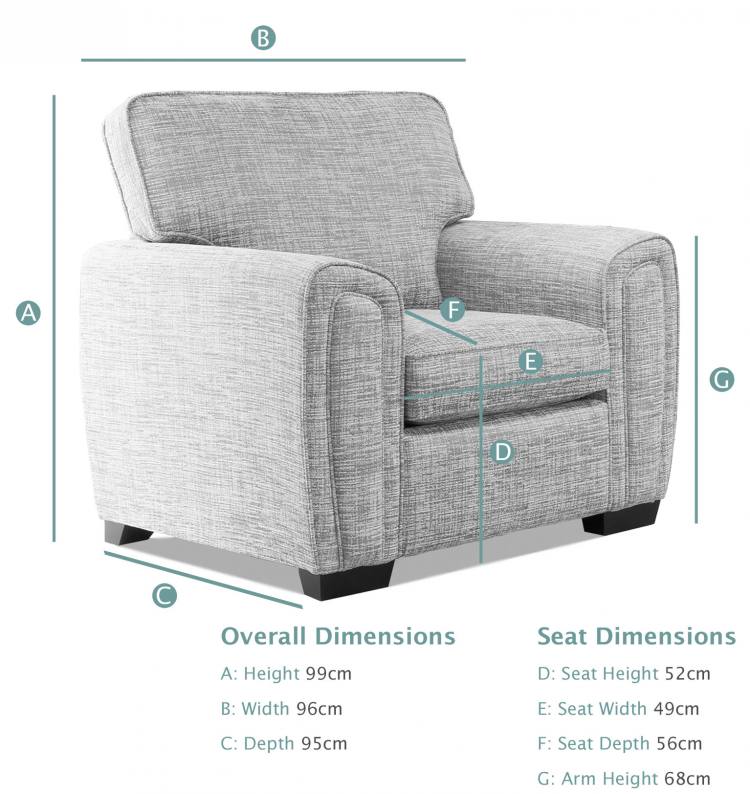 Alstons Memphis Standard Chair dimensions