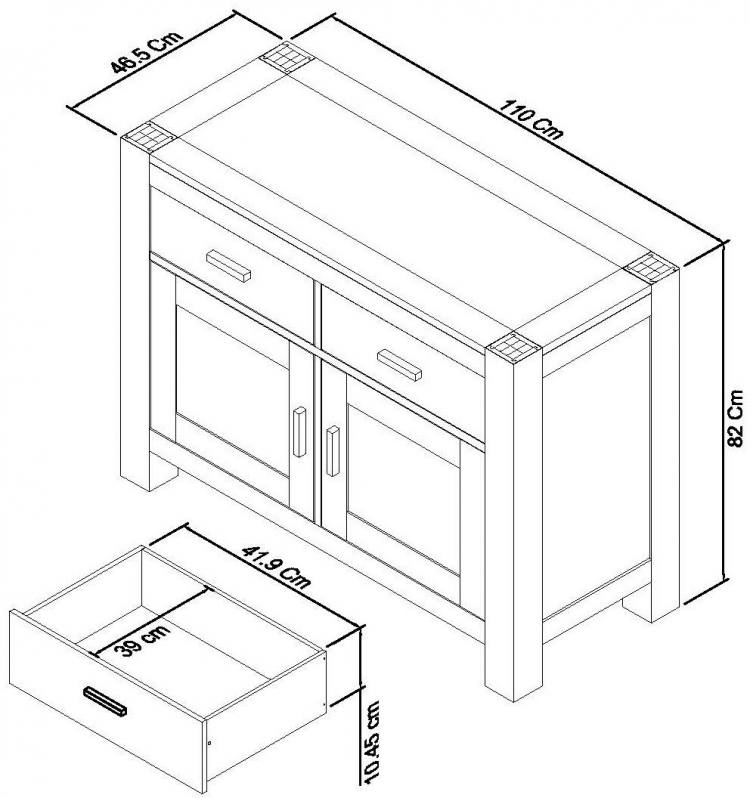 Sideboard sizes