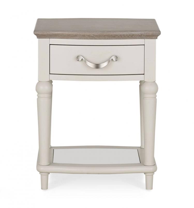 Bentley Designs Montreux Grey Washed Oak & Soft Grey Lamp Table