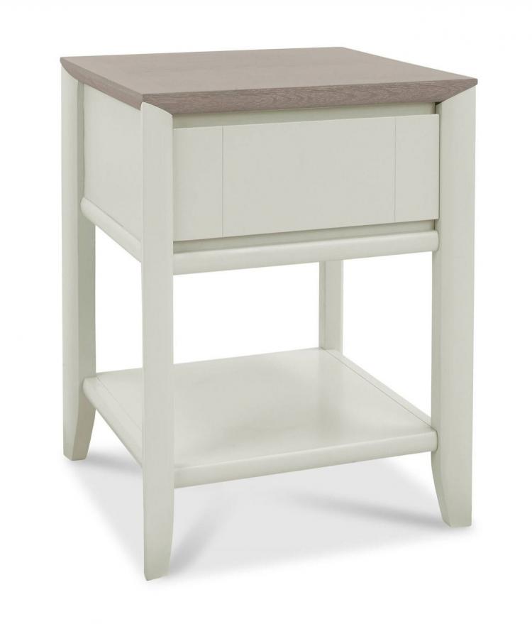 Bentley Designs - Bergen Grey Washed Oak & Soft Grey Lamp Table