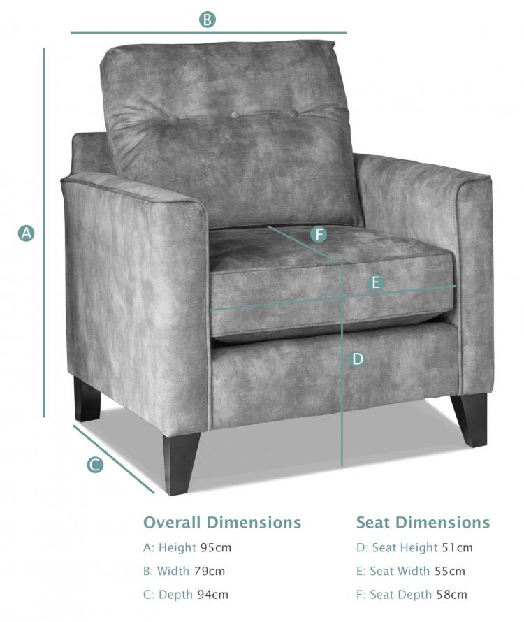 Alstons Lexi Chair dimensions