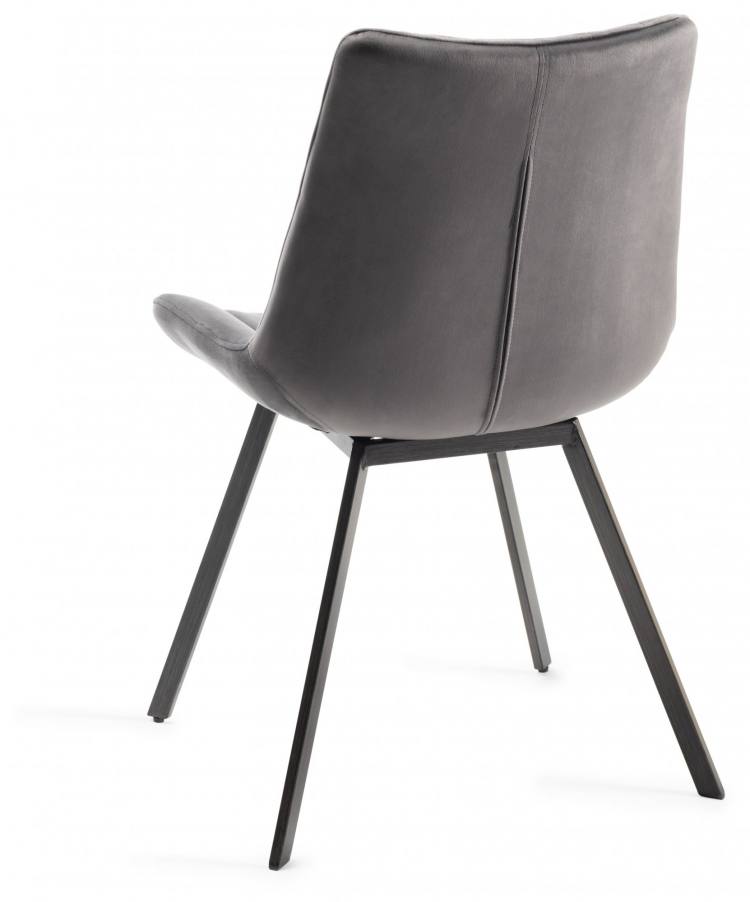 Bentley Designs Fontana Grey Velvet Fabric Chair 