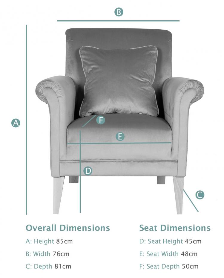 Buoyant York Accent Chair dimensions