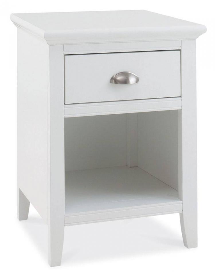 Bentley Hampstead White 1 Drawer Nightstand