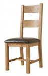 Telford Oak PU Dining Chairs - Pair